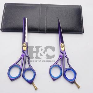 กรรไกรตัดผมญี่ปุ่นแบบมืออาชีพกรรไกรตัดผมสีดำคุณภาพสูงคมสำหรับร้านเสริมสวยมิงค์อย่างยั่งยืน - Product Image 2