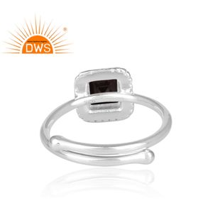 Ensemble de bijoux en pierres précieuses, anneaux rétro en argent Sterling - Product Image 4