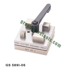 <b>Square</b> & Rectangle Disc Cutter Set of 4 With Lever GS 589I-06 Jewelry <b>Tools</b> for Jewellery <b>Tools</b> - Product Image 1