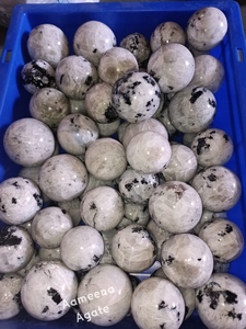 Esferas de piedra lunar de arcoíris Natural, cristales curativos, esfera de piedras preciosas, Bola de meditación, decoración de mesa de oficina en casa - Product Image 5