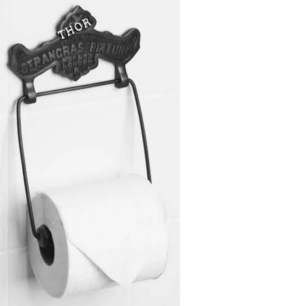 Supporto per carta igienica supporto per carta supporto in alluminio lucido nero bagno/Hotel/cucina carta decorazioni per la casa