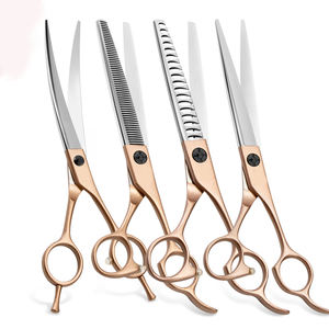 Ciseaux de toilettage professionnels 440C, ensemble, livraison gratuite, de qualité supérieure, en acier inoxydable, japonais, pour animaux de compagnie - Product Image 6