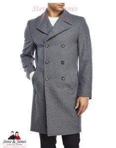Manteau d'hiver de luxe en laine pour homme Steve & James, amincissant, respirant, anti-rétrécissement et anti-plis - Product Image 5
