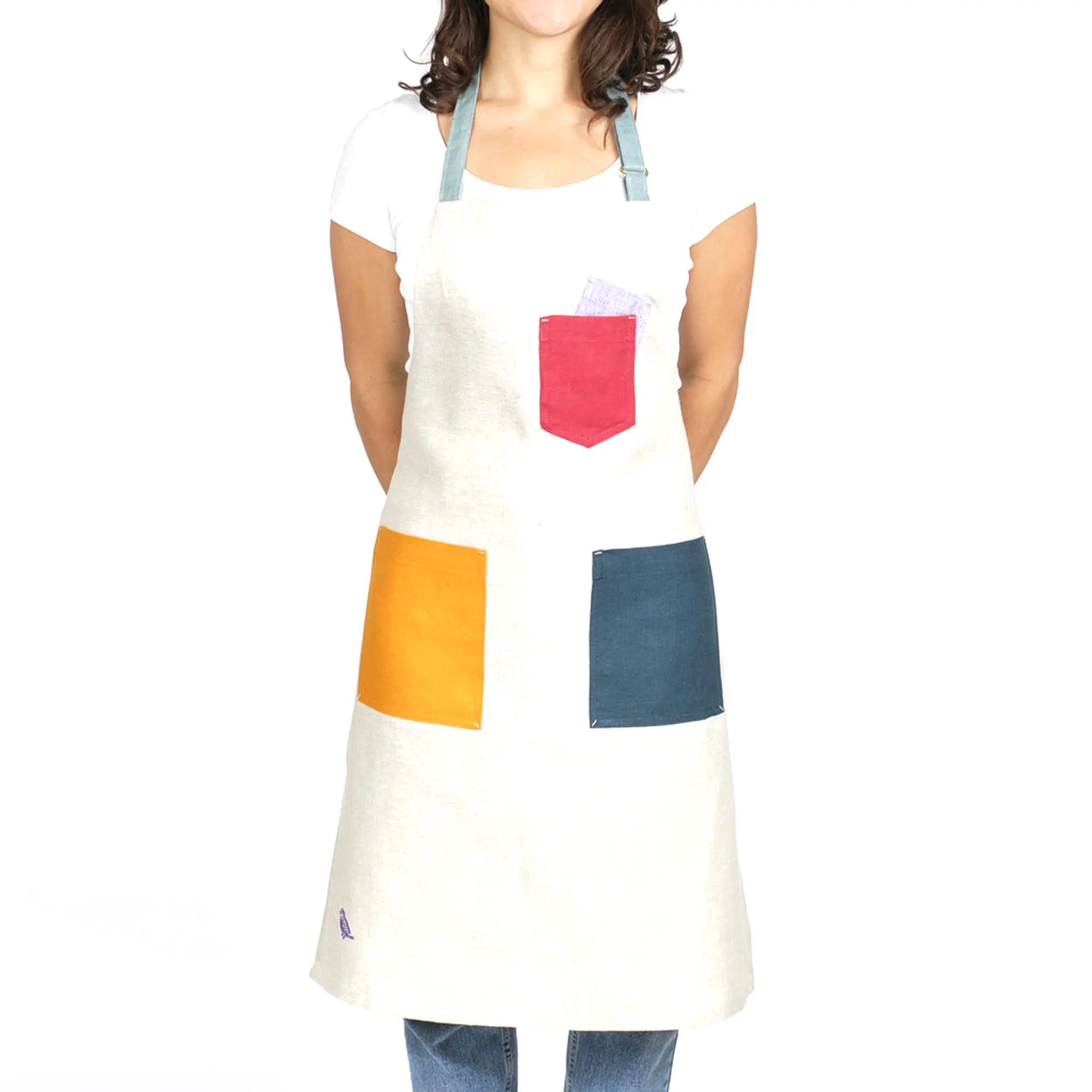 Tablier de cuisine en 100% coton pour femmes, tissu imprimé personnalisé de haute qualité, pour cuisine