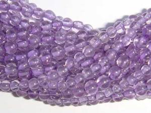 พลอยอเมทิสต์ธรรมชาติแสงกลมลูกปัดขนาด4มม. เกลียวยาว13นิ้วสำหรับทำเครื่องประดับ DIY - Product Image 3