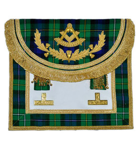 Delantal Masónico de Cuero para Maestros de la Francmasonería con Bolsillo Trasero - Product Image 5