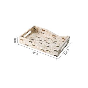 Plateaux de service à thé de luxe, vaisselle exquise, incrustation de mère de perle, plateaux de service à thé du vietnam - Product Image 2