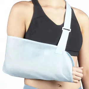Toptan sling omuz immobilizer ayarlanabilir-Nefes tek kullanımlık ayarlanabilir Mesh kol omuz dirsek Sling Immobilizer rehabilitasyon kırık kırık kol omuz