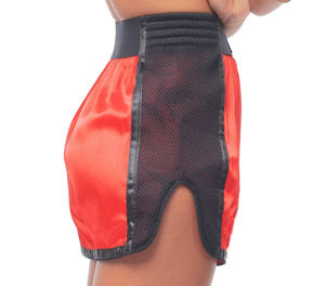 OEM personalizado mujeres boxeo Fitness malla pantalones cortos Kick Boxing señoras Rosa tailandés corto Mujer ropa Gymwear ropa - Product Image 2