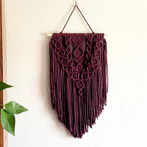 Hermoso Tapiz de Macramé Grande Hecho a Mano - Product Image 1