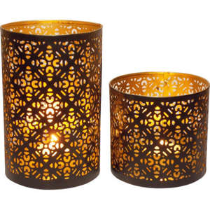 Lot de 3 bougies votives en métal faites à la main, exportateur en gros, nouveauté, votive décorative en métal pour la maison et le jardin - Product Image 3