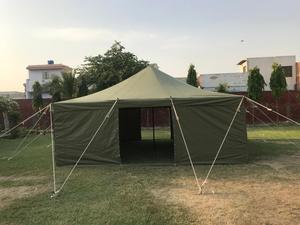 เต็นท์ผ้าใบกันน้ำสีเขียวใช้กลางแจ้งฤดูหนาว,เต็นท์แคมป์ปิ้งพักแรมขนาดใหญ่เต็นท์แคมป์ผู้ลี้ภัย - Product Image 3