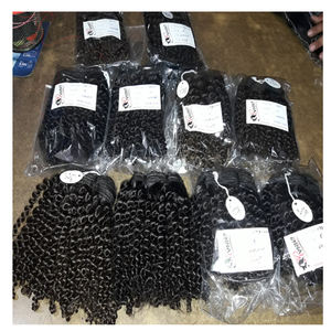 Extensions de cheveux Afro Remy crépus — ali queen, cheveux humains vierges, 100% humains bouclés - Product Image 1