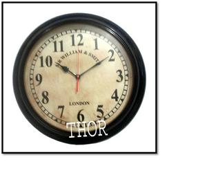 นาฬิกาแขวนผนังทรงกลมทำจากไม้ระบบควอตซ์สำหรับตกแต่งสำนักงานดีไซน์แบบลอนดอน - Product Image 5