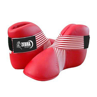 Chaussures de boxe semi-contact ZEBRA SPORTS avec logo personnalisé, certifiées ISO 9001, en cuir souple et respirant, fermeture élastique