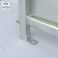 Panneaux de clôture portables pour moutons et bovins, galvanisés, soudés, certifiés ASTM, de haute qualité, certifiés ISO 9001, en acier Chinh Dai 30x30x1.5mm