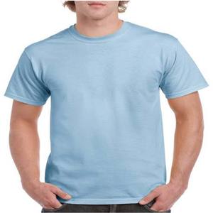 T-shirt à manches courtes personnalisable pour hommes, col rond, vêtements en coton tricoté en vert olive avec motif imprimé - Product Image 4