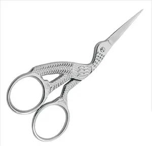 Wholesale household bird design sharp blade thread and lady use mini embroidery scissors Nail cutting scissors kitchen shears