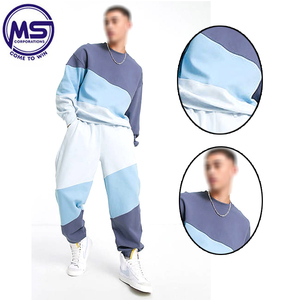 2021 trajes de sudor de lana de algodón pesado para hombres de talla grande conjunto liso ecológico al por mayor para el invierno - Product Image 6