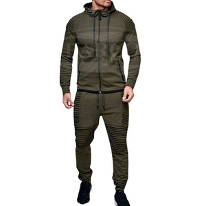 2025 meilleure qualité en gros survêtement pour la saison d'hiver survêtement tissu polaire 100% coton pleine fermeture éclair survêtement pour hommes - Product Image 6