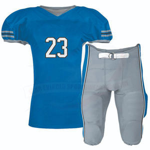 Uniforme de football américain sur mesure de haute qualité, dernier design, vêtements de sport d'extérieur, manches courtes, respirant, grande taille, 100% coton - Product Image 2