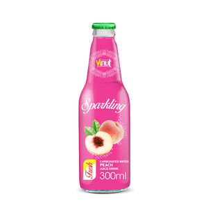 330ml Bottle <b>Peach</b> Juice Carbonated Water - Product Image 1