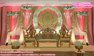 Escenario de boda con diseño de cisne, escenario de boda india Popular, elegante - Product Image 4
