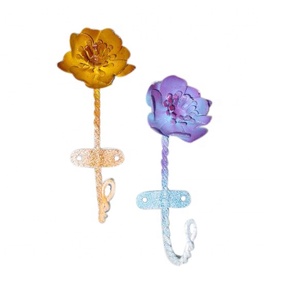 Welcome to Pick and Buy in Our Store Iron <b>Hooks</b> Flower Shape Hangers Antique and Unique <b>for</b> Wall Iron <b>Hooks</b> Handmade - Product Image 3