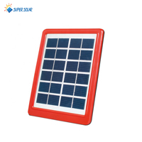 Panneau solaire 12 v Dc, avec sortie usb, chargeur de téléphone portable, 18 cellules, 5 w