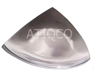 Plato de fruta de metal de aluminio ecológico de lujo moderno Plato cuadrado hecho a mano para el hogar o la comida con patrón Retro INS - Product Image 3