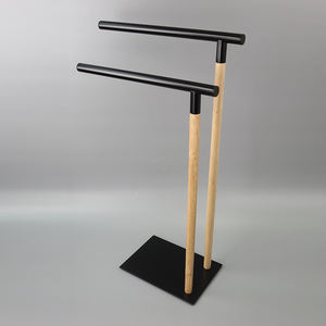 Porte-serviettes à 2 rails, noir mat, nouveau Design, livraison gratuite, 2021 - Product Image 3