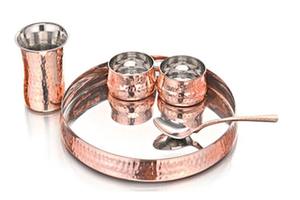 Meilleur prix Cuivre Acier Inoxydable King Set Écologique Couleur Émail Technique Petits Bols Gobelets D'eau Assiette pour le Dîner - Product Image 5