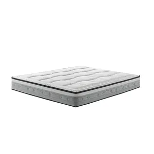 Matelas PAPILLON Revêtement argenté avec poignées couche mémoire avec Aloe amovible et personnalisable support équilibré deux saisons