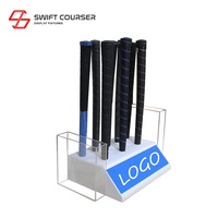 Présentoir autoportant en acrylique à 7 supports, personnalisable, léger, thermolaqué, pour poignées de clubs de golf, pour usage commercial, ODM