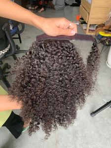 Cola de Caballo de Cabello Humano Vietnamita con Textura Rizada, Personalizable con Múltiples Donantes - Product Image 3