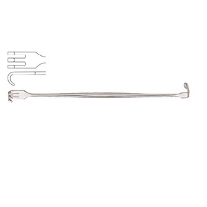 Senn Miller-Retractor afilado de acero inoxidable, instrumentos quirúrgicos - Product Image 6