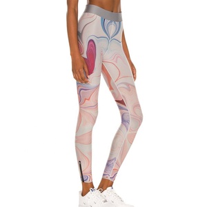Leggings de Compresión Elásticos de Poliéster/Spandex para Mujer, Estampados, Antibacterianos, Ecológicos, Ropa Deportiva Informal para Gimnasio/Yoga - Product Image 2