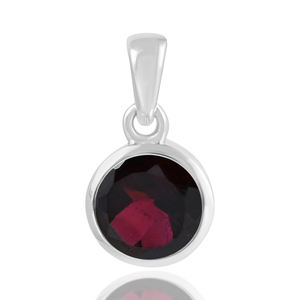 Vente en gros personnalisé 925 argent Sterling doublet pierre rubis pendentif collier haute qualité bijoux de mode pour la fête des femmes - Product Image 4