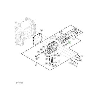 Carcasa de válvula de control inverso de alta calidad SU303601 para tractor JD garantiza un rendimiento hidráulico eficiente - Product Image 2