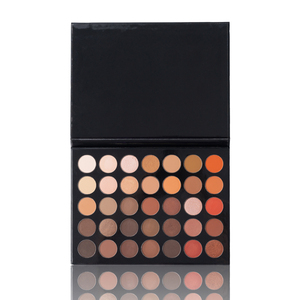 Miễn phí Mẫu sáng kim loại ánh sáng lung linh không thấm nước BỘT bán buôn trang điểm bóng mắt 35 màu <span class=keywords><strong>Eyeshadow</strong></span> Palette nhãn hiệu riêng - Product Image 4