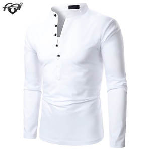 Camiseta de manga larga de gran tamaño para hombre de alta calidad 100% algodón tejido de punto informal transpirable Anti-Pilling secado rápido - Product Image 5