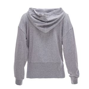 Sudadera con Capucha forrada de satén con estampado de algodón 100% de peso pesado Unisex, jersey de mujer con hombros caídos y logotipo personalizado, Invierno frontal - Product Image 2