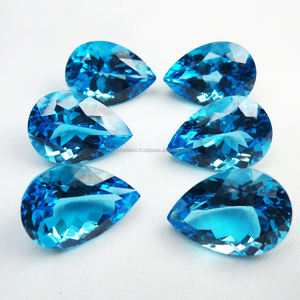 อัญมณีบุษราคัมสีฟ้าจากนักออกแบบเครื่องประดับอัญมณีบุษราคัมสีฟ้าแบบหลวมๆจากธรรมชาติ - Product Image 3