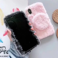 Étui de téléphone portable en fourrure pelucheux, nouvelle mode, pour iPhone 6 7 8 Plus X XS Max XR 11 Pro Max,