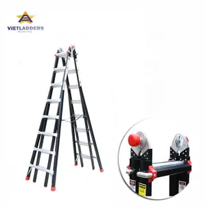 NVLB-45 Vietladders Aluminium Vouwladder Multipurpose Met Extension Ladders