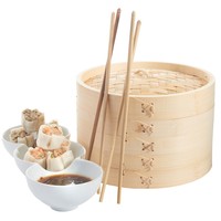La Fourniture 2 Niveaux de Cuisson Vapeur En Bambou Panier Pas Cher Prix Vapeur de Cuisson Cuisine Durable Vapeur En Bambou 99 Or Données