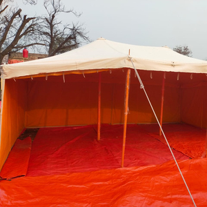 White Canvas Shelter <b>Tent</b> for Desert Camping - Product Image 1