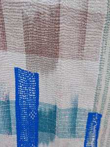 High Quality Cotton Vintage Kantha Throw With Handmade Embroidery & Patch Work Design Dhurries Home Furnishing, Garment Redesign - Product Image 5