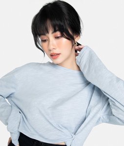 สินค้าใหม่2021แฟชั่นสตรีทสไตล์ประดับด้วยลูกปัดถักรอบคอเสื้อยืดสำหรับผู้หญิงเสื้อผ้าทำในประเทศเวียดนาม - Product Image 2