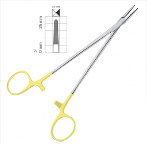 Porte-aiguille Mayo Hegar à pointe fine avec manche en or Instruments médicaux en acier inoxydable de qualité chirurgicale fabriqués au Pakistan - Product Image 3